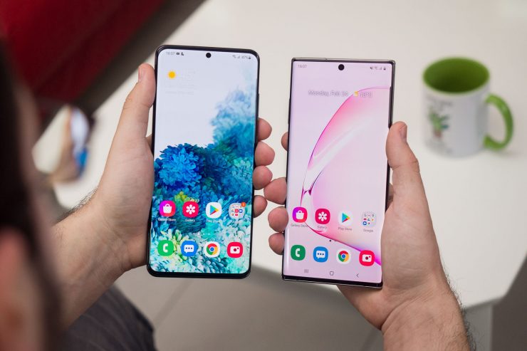 Galaxy Note 10+ versus Galaxy Note 20 Ultra